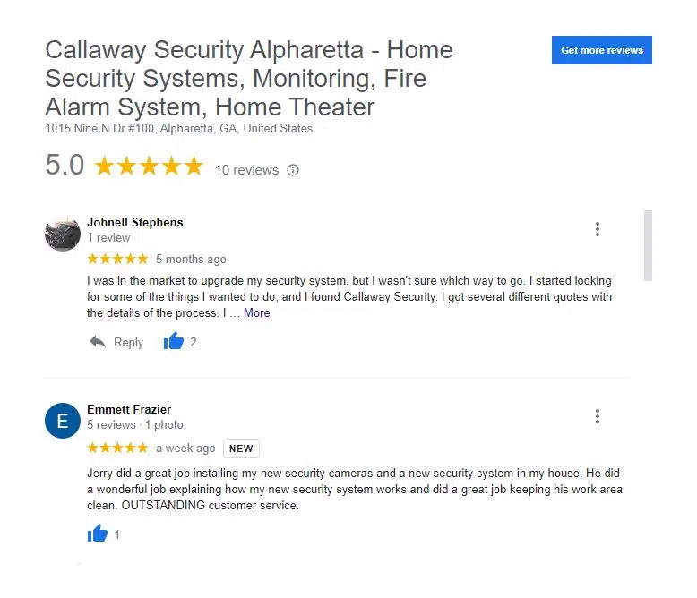 Atlanta Home Security Systems Company Review